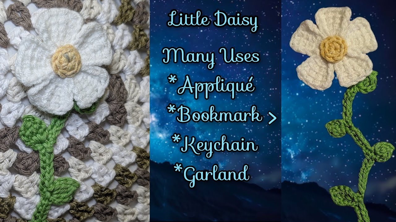 Daisy Delight;  a MUST try multi-use Daisy Crochet pattern.