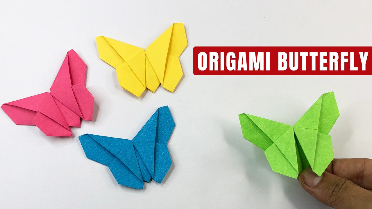 How to Make an Origami Paper Butterfly | Easy DIY Craft Tutorial for Beginners