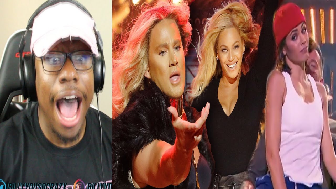 Lip Sync Battle: Channing Tatum "Let It Go" "Run The World" VS Jenna Dewan-Tatum "Pony" REACTION!