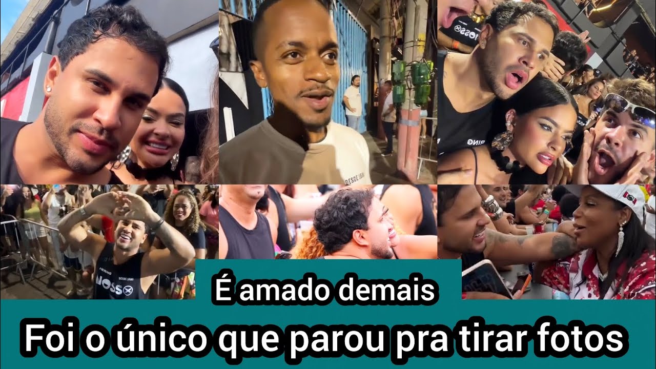 Lucas Guimarães recebe elogios ao parar pra tirar fotos com os seguidores e momentos do desfile 