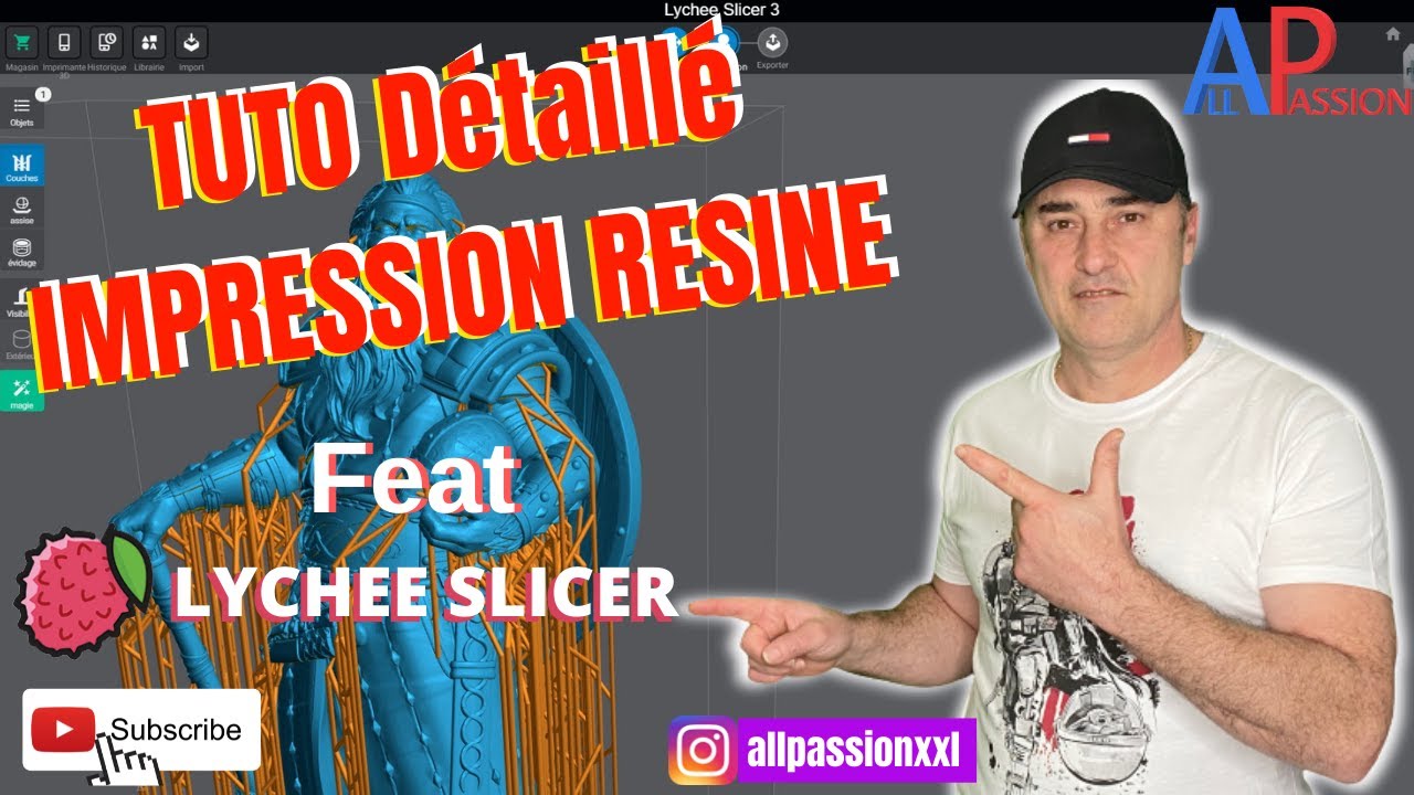 TUTO lychee slicer détaillé imprimante resine !