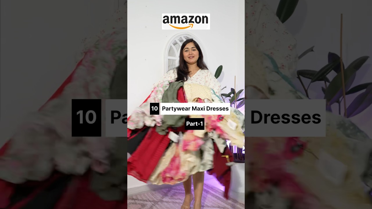 10 Most Beautiful Maxi Dresses For New Year Party /Vacation #dresses #myntra #haul #youtubeshopping