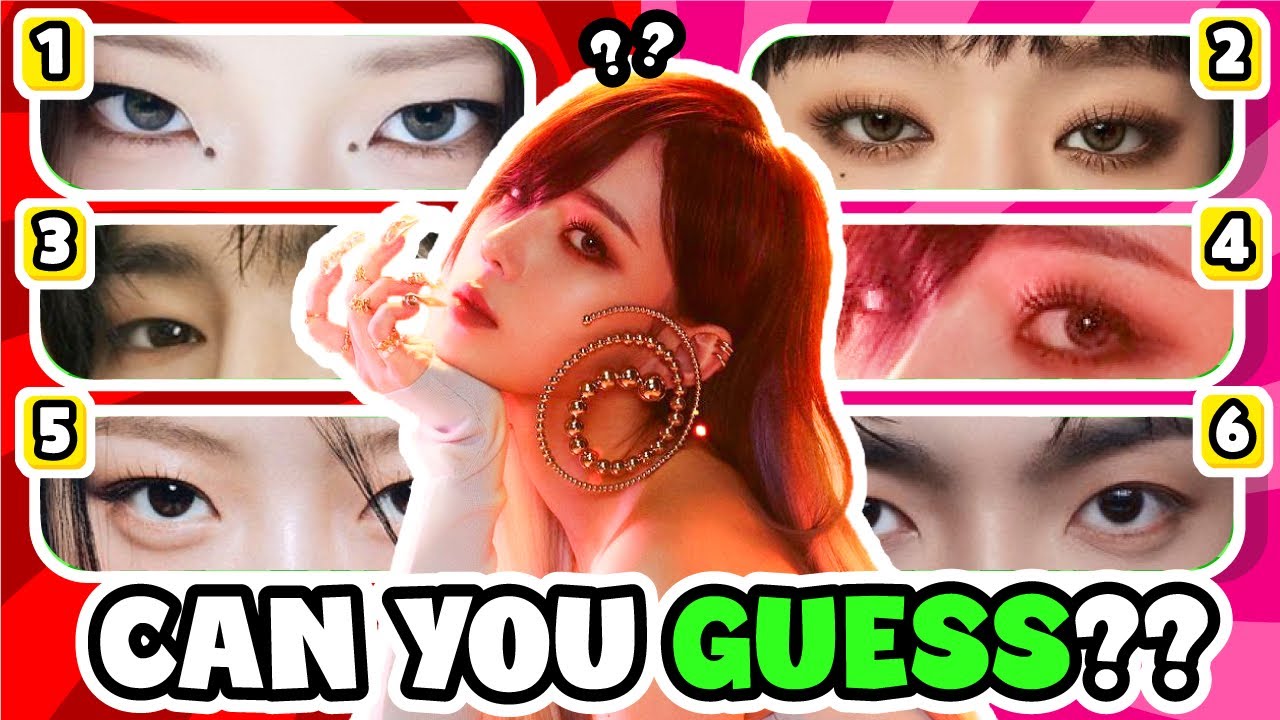 CAN YOU GUESS THESE KPOP 🎯🔥 IDOLS JUST BY THEIR EYES? 👉👀 KPOP QUIZ 2024