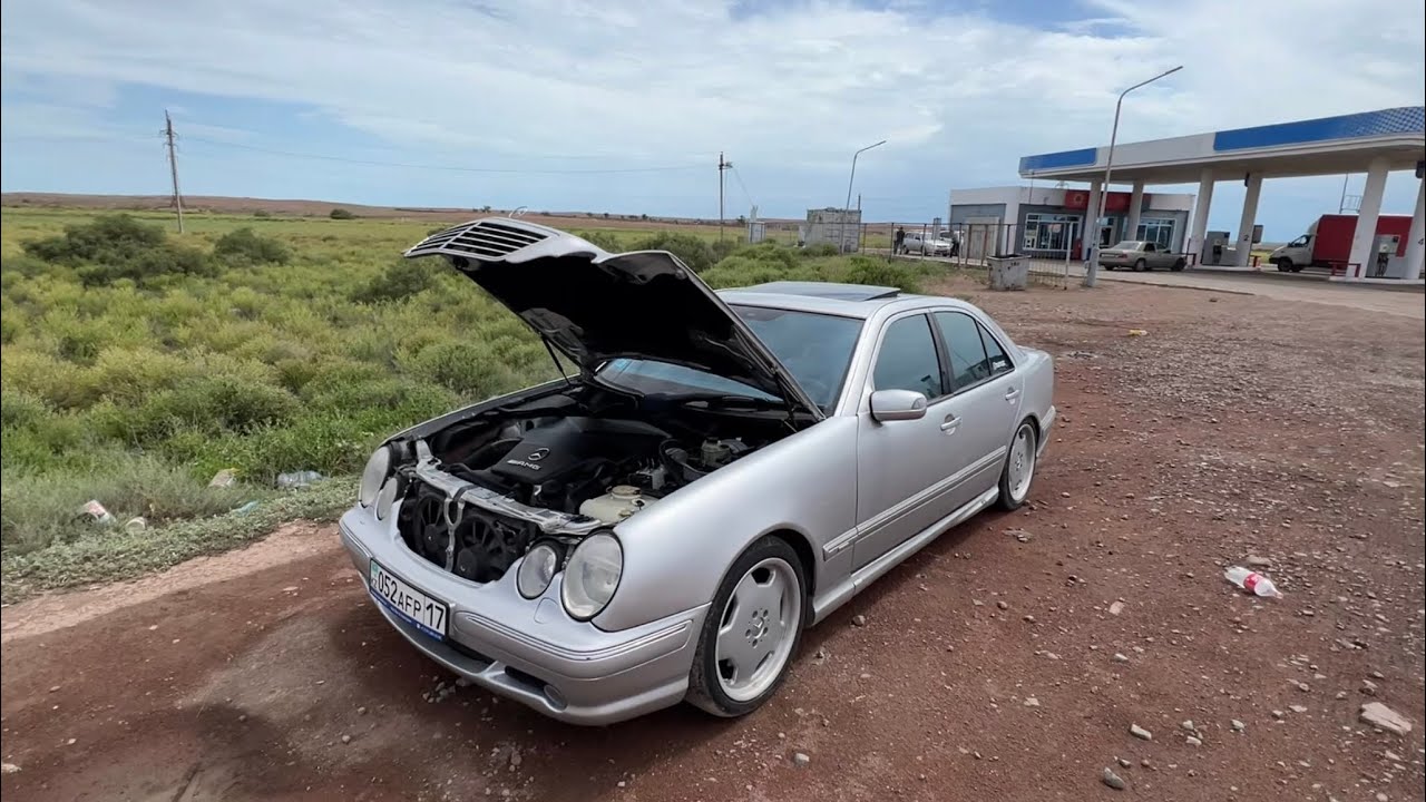 1500КМ АСТАНА-ШЫМКЕНТ дейін E55 AMG 26 САҒАТ. КАРДАН, РЕДУКТОР ауыстырылды✅