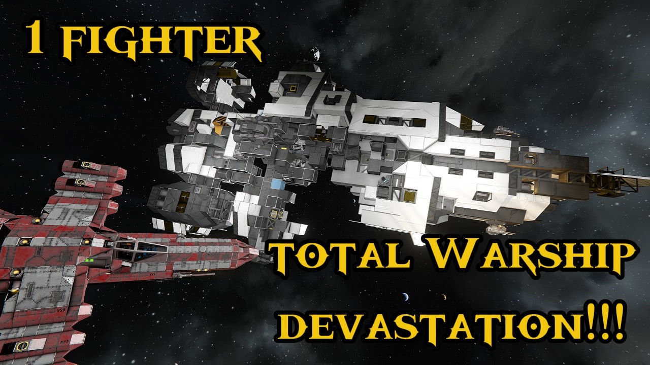 Took down the Factorum Warship with one Fighter! [MISSION ACCOMPLISHED!] Space Engineers
