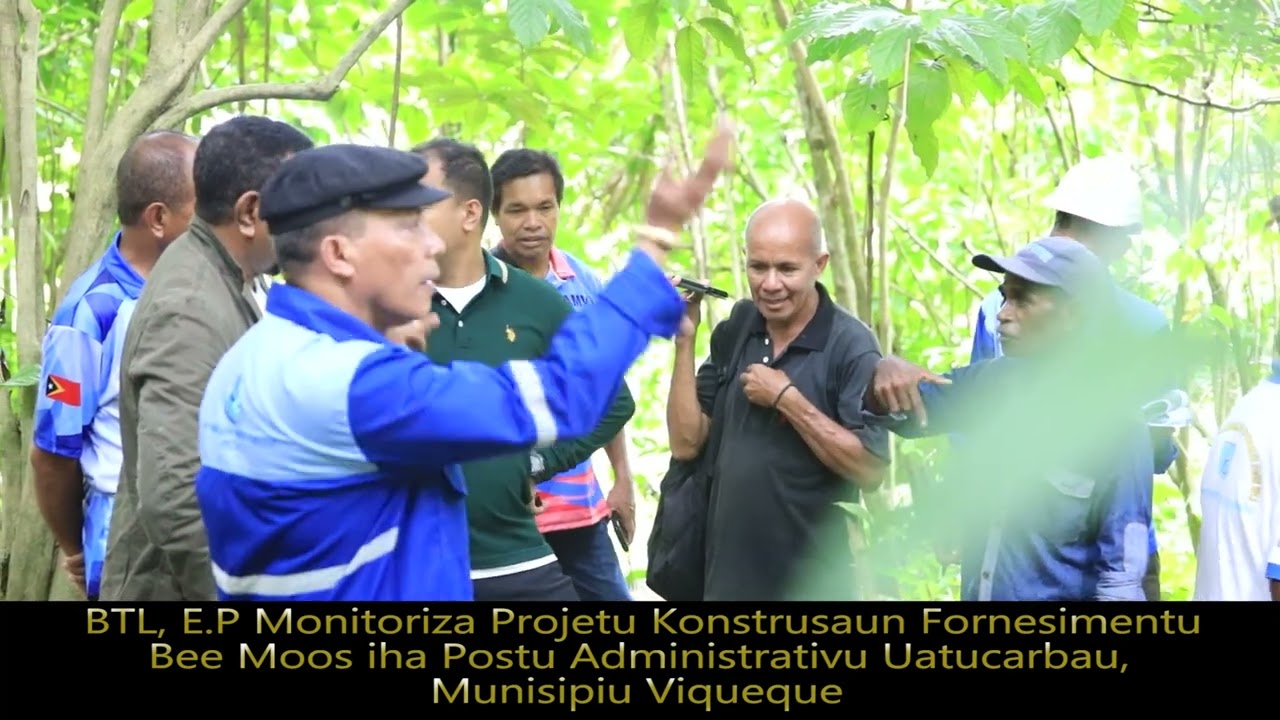 KE BTL, E.P Monitoriza Projetu Konstrusaun Fornesimentu Bee Moos iha PA Uatucarbau