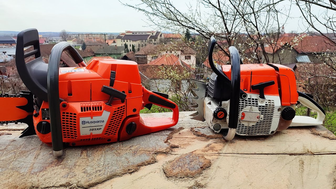 Husqvarna 385xp versus Stihl 064 (same bar and chain)