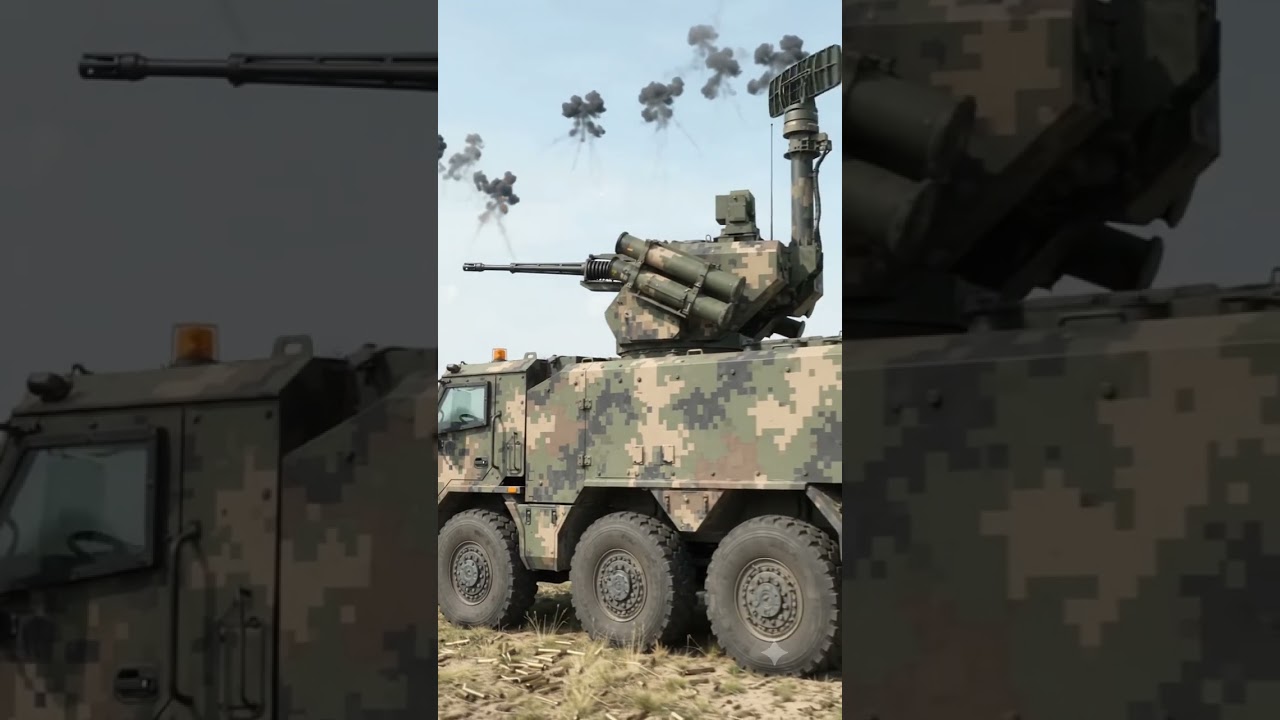 Бронированный зверь 8x8: 35-мм пушка и ракеты в одной системе #пво #военнаятехника #тяжелаятехника