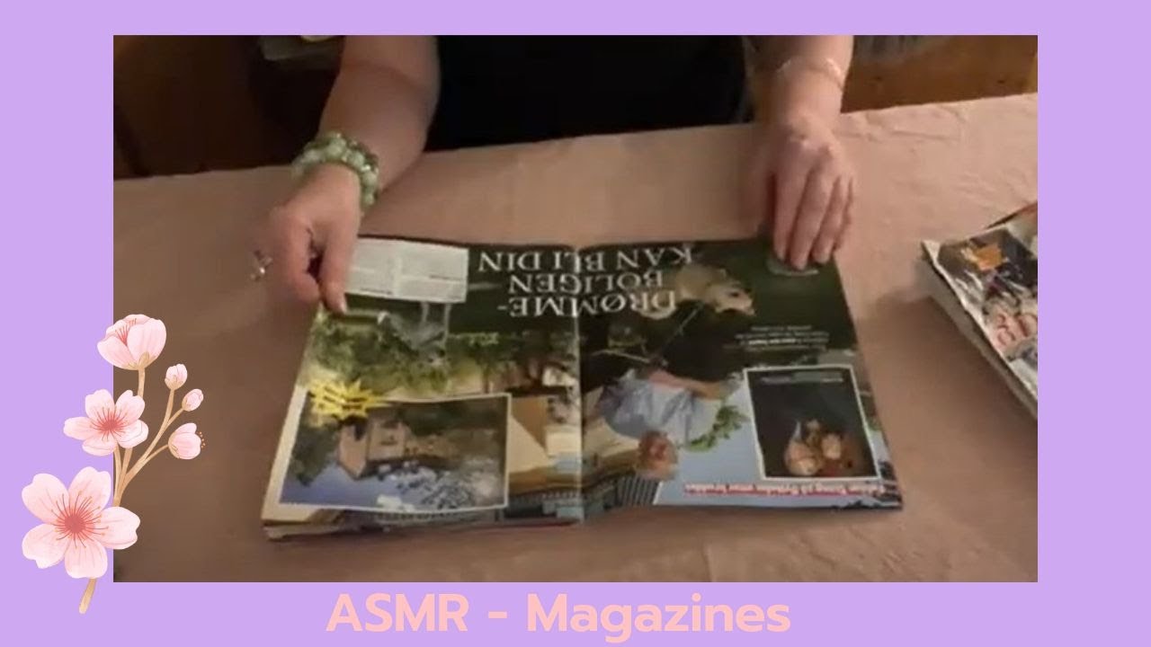 ASMR | Magazine page turning | No talking