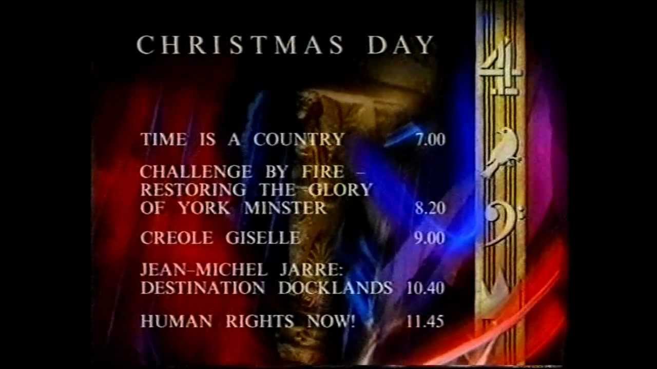 Channel 4 Christmas Day continuity 1988