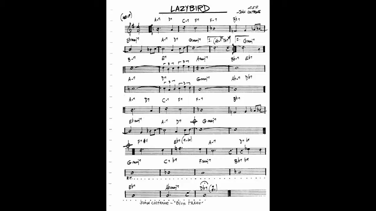 Lazy Bird   John Coltrane   Backing Track ⧸ Play Along QRL7IUwe57I