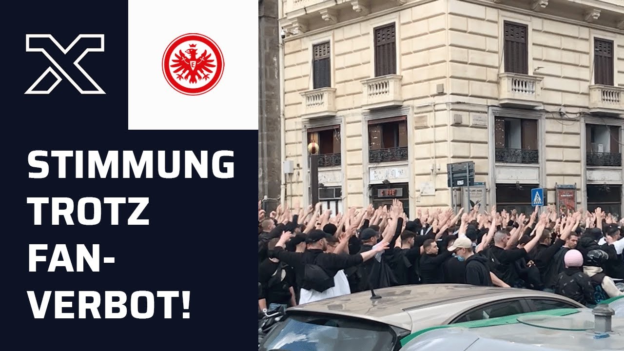 Großer Frankfurt-Marsch überrascht Polizei in Neapel | SSC Neapel - Eintracht Frankfurt