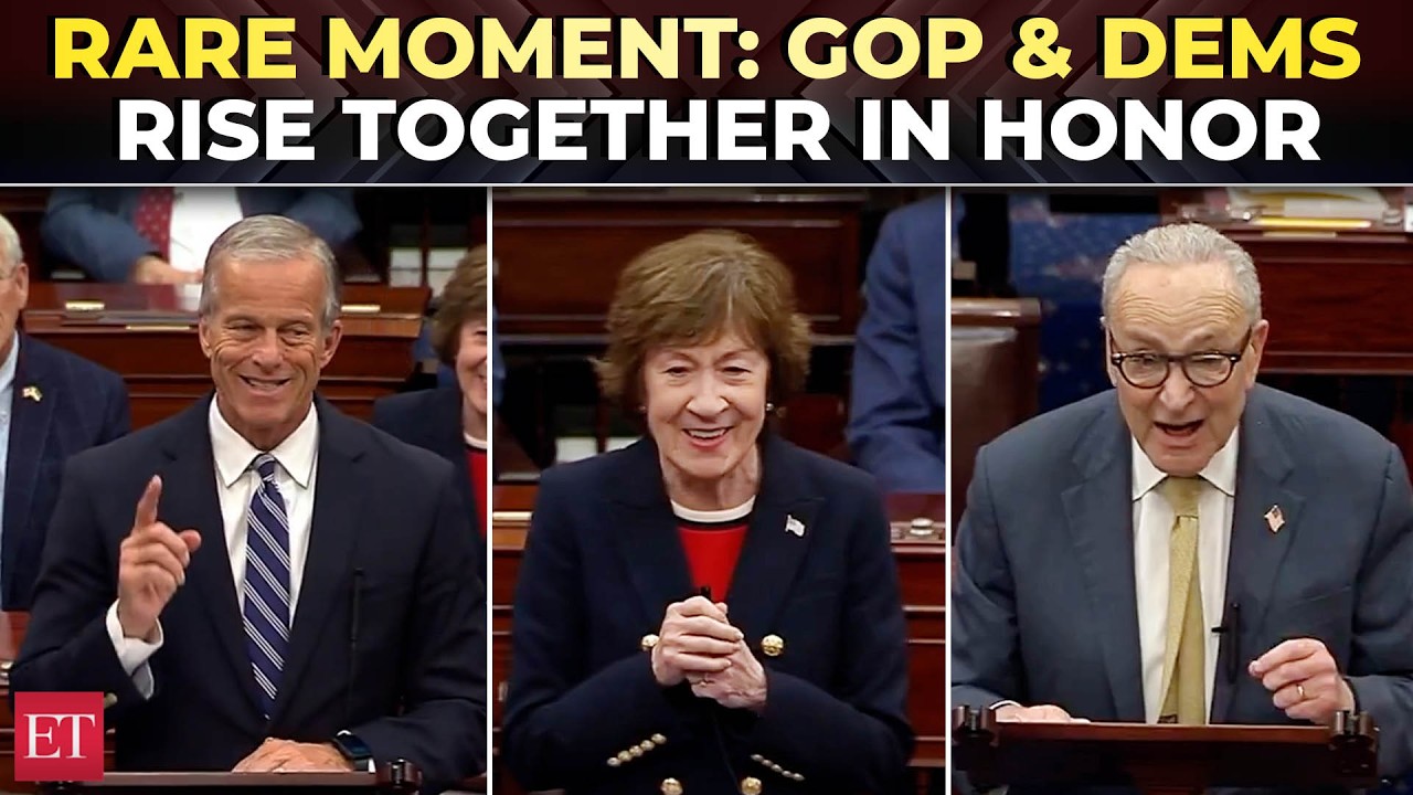 Republicans & Democrats unite to celebrate Susan Collins' remarkable 10,000-vote Senate streak