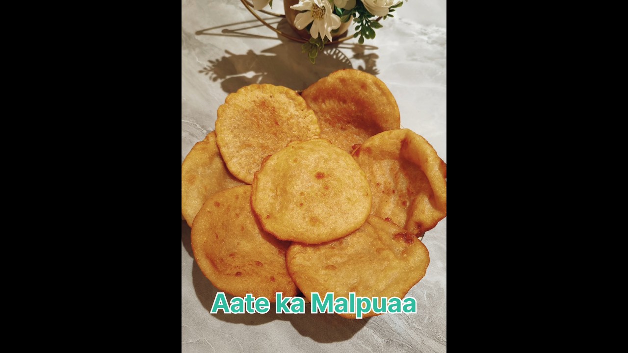 Aate ka Malpua bnane ki recipe #shorts