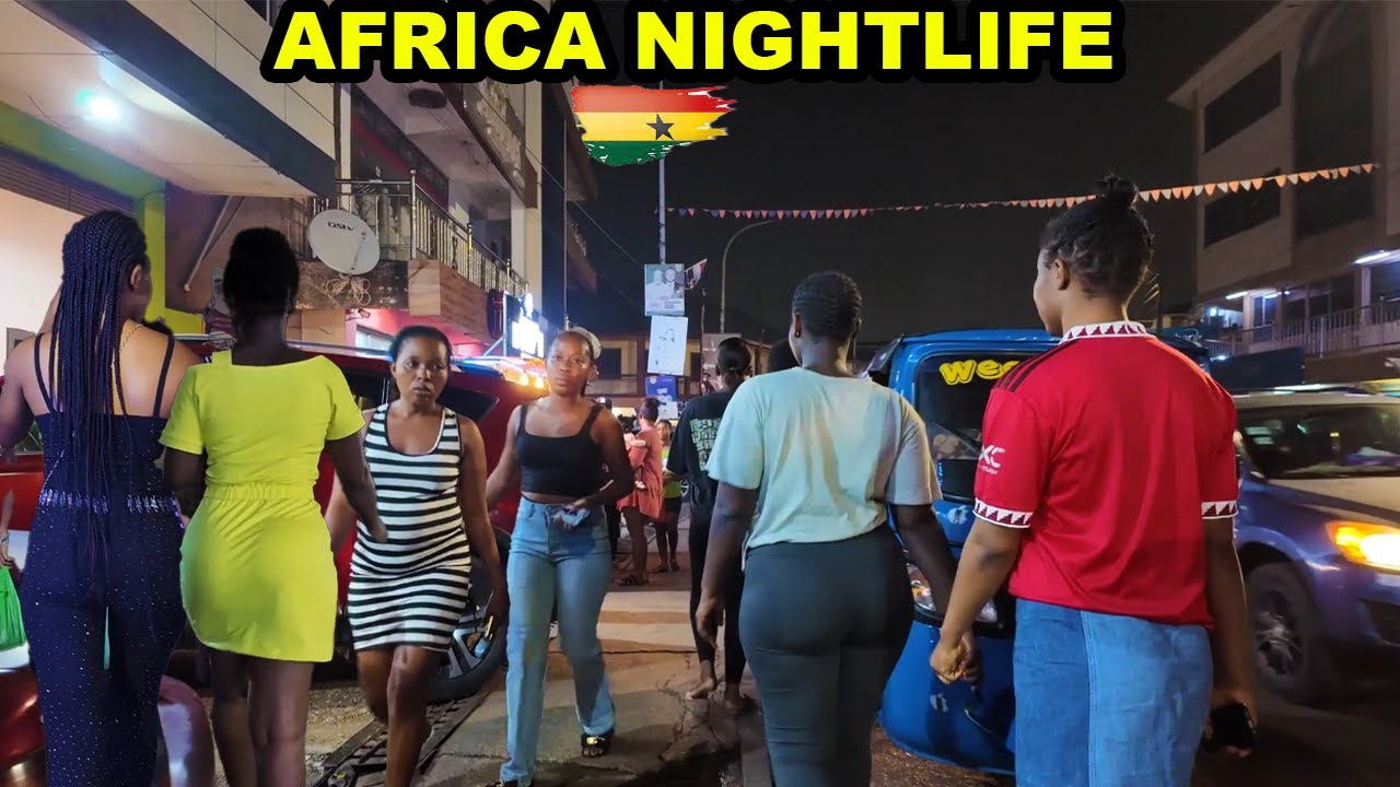 11PM in Africa, Kumasi Bantama – Streets Full of Girls & Nightlife Energy