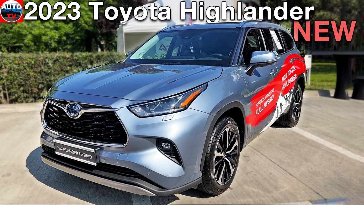NEW 2023 Toyota Highlander HYBRID - Visual REVIEW exterior & interior