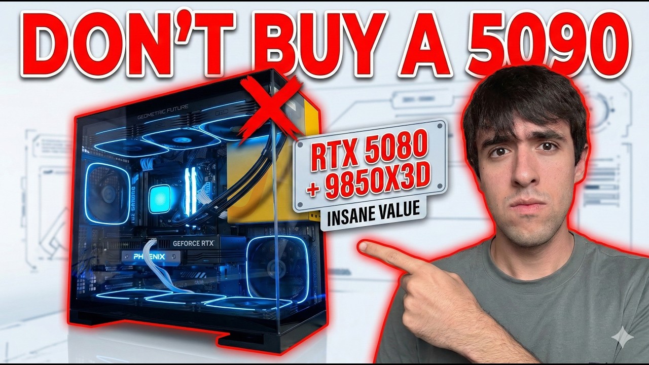Не покупайте 5090 прямо сейчас: соберите вместо неё этот ПК (9850X3D + RTX 5080) - Geometric Future