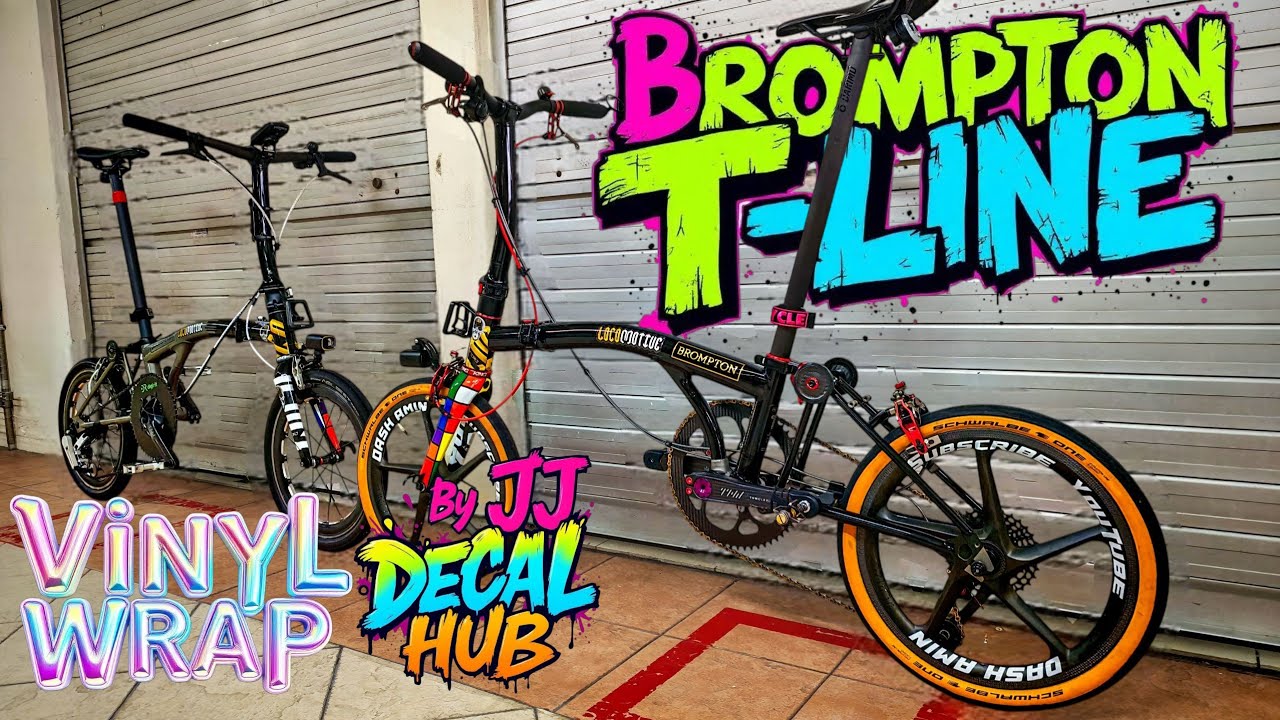 Отправляйтесь на своем Brompton в поездку на метро, ​​оберните виниловой пленкой свой Brompton T ...