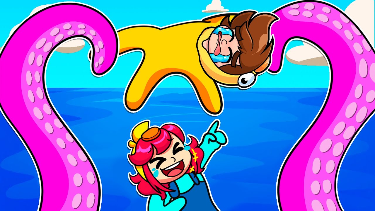 ¡AYÚDENME POR FAVOR, EL KRAKEN ME QUIERE COMER! 😫 GANG BEAST con PatOni, Patita, Marvin y Florcita10