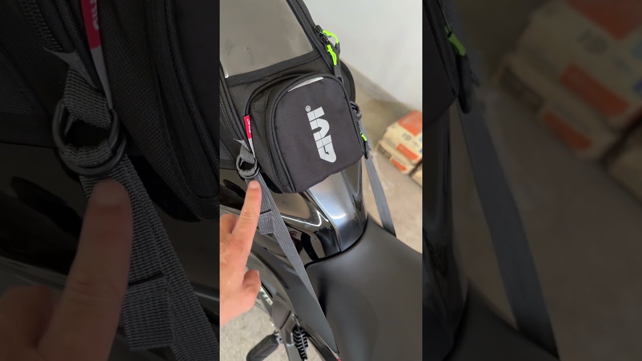 Achei a solu&ccedil;&atilde;o para bolsa de tanque da Zontes. 😅 #moto #zontes #r350 #bolsatanque