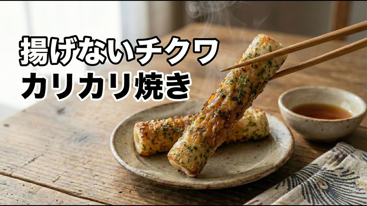 【揚げないちくわレシピ】豆腐ころもでカリカリ焼き｜節約・簡単・ヘルシー