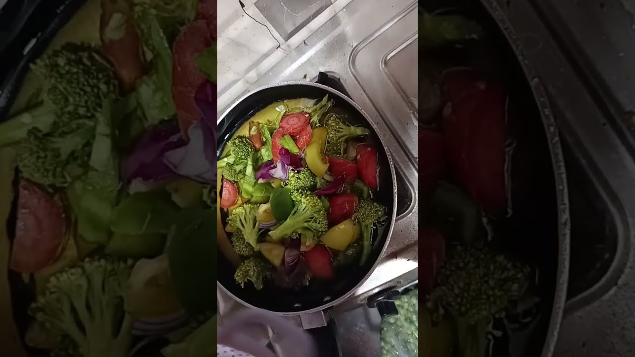 COOKING mix sabzi recipe and masoor dal 