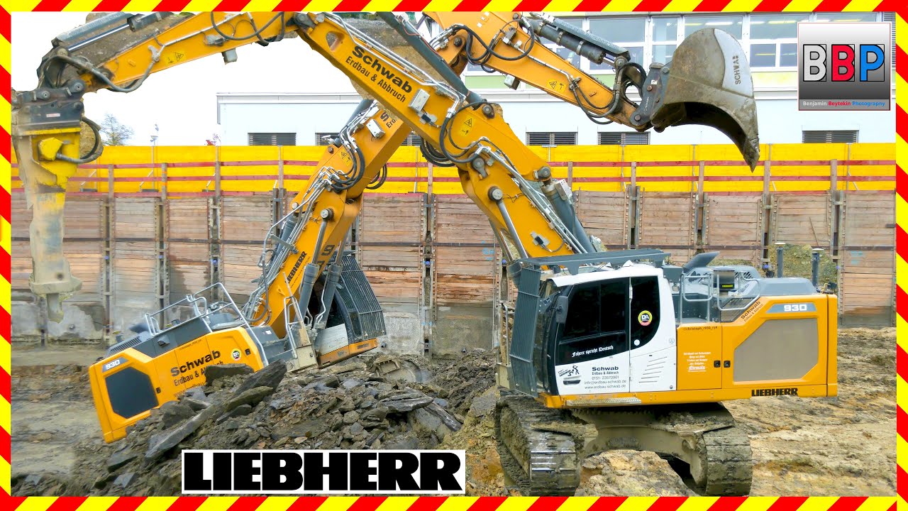 Liebherr R 930 VA m. Löffel & Hammer #excavator #liebherrbagger #baggerbuddelt