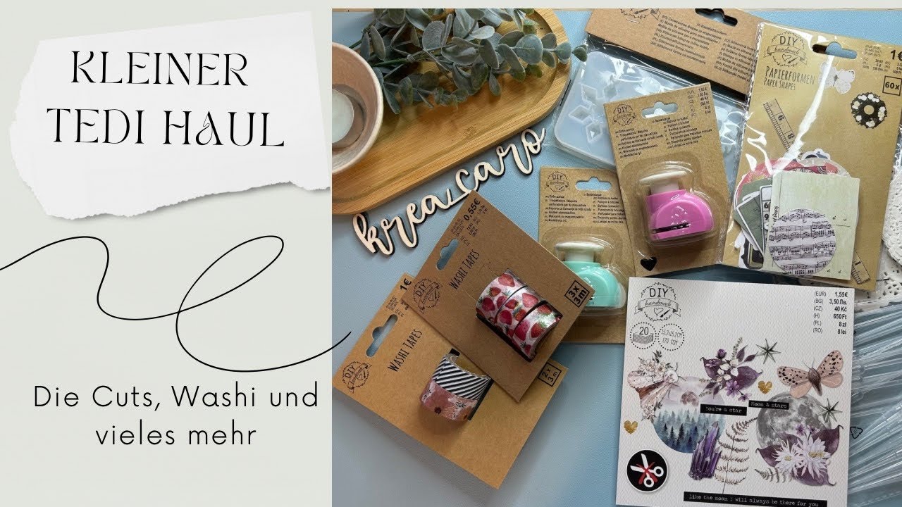 #Tedi Haul August 2024 - Washi Tape, Die Cuts, Doilies und noch mehr