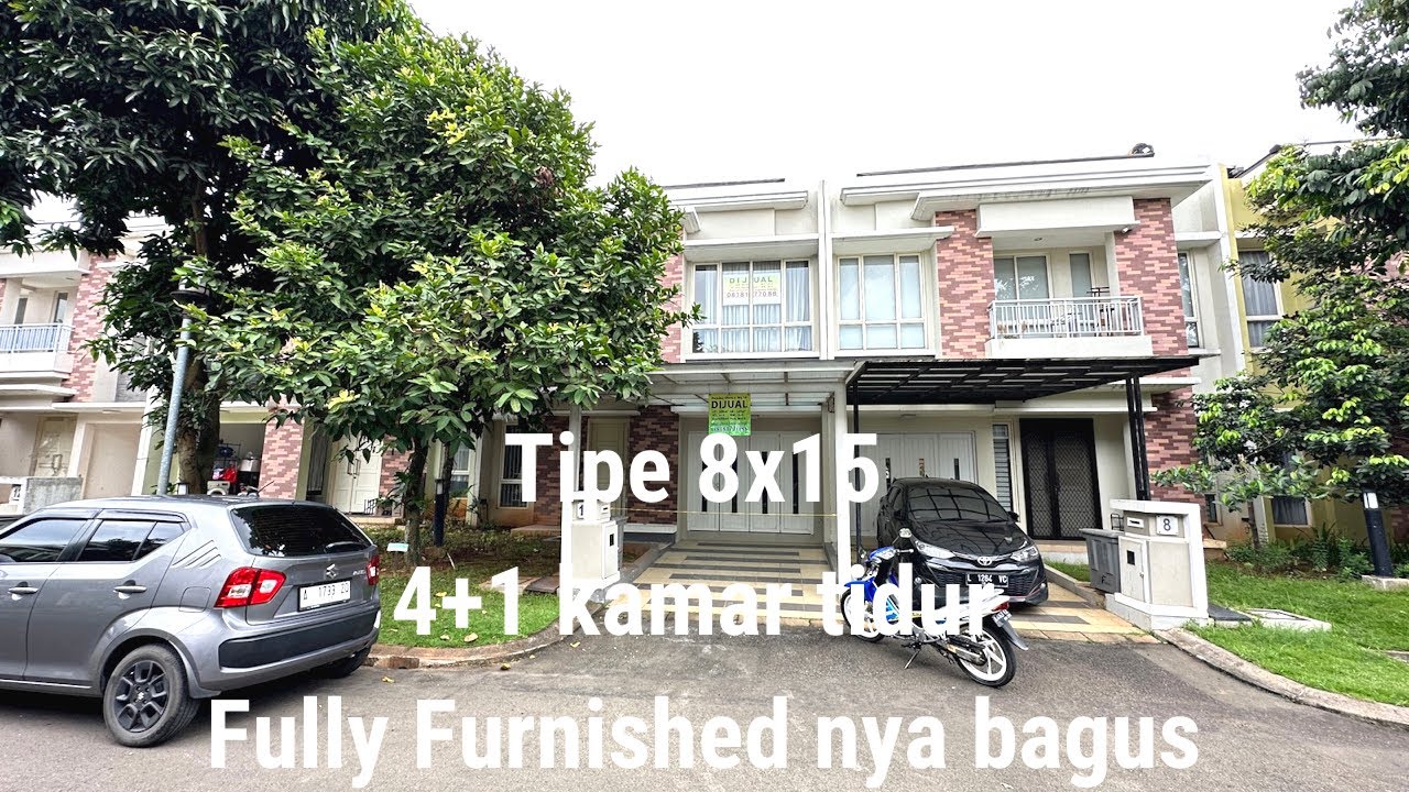 Rumah (Secondary) Faraday tipe 8x15, Fully Furnished siap huni di Gading Serpong (sold)