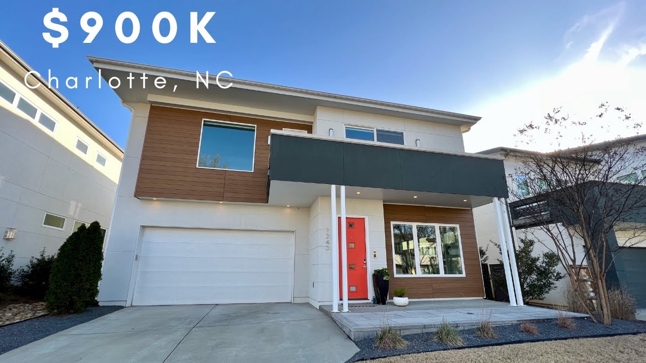 TOUR A 900K CHARLOTTE MODERN DESIGN SOLAR HOME | Luxury Real Estate | Charlotte, NC