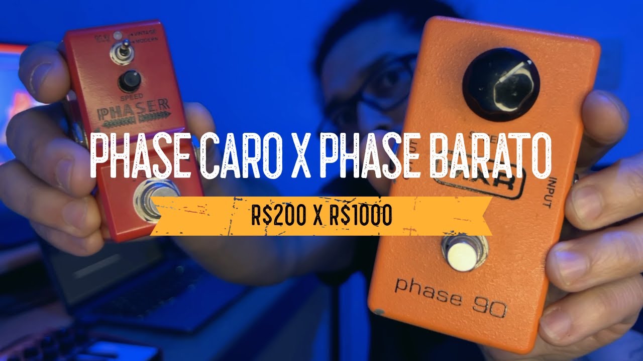 Pedal Phaser de R$200 vs Phaser de R$1000! Comparando o MXR Phase 90 e Rowin Phaser