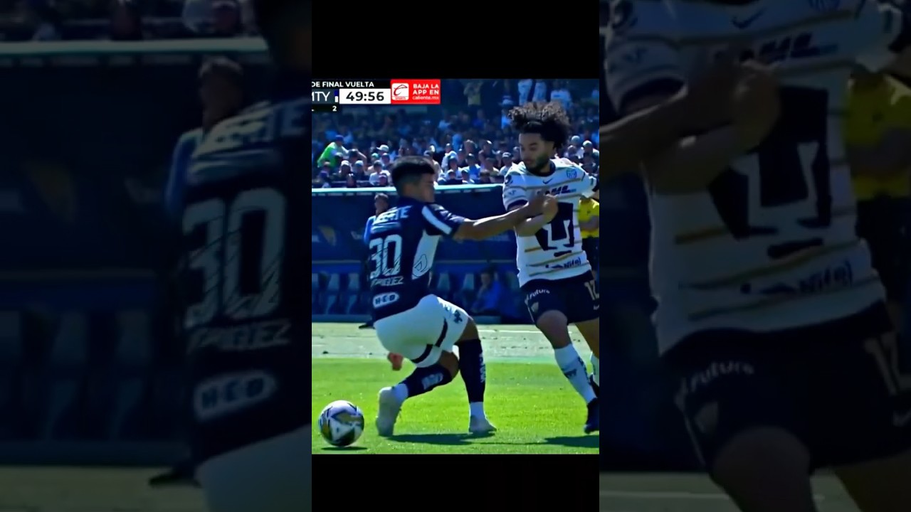 As&iacute; jug&oacute; Chino Huerta vs monterrey #futbol #regates #pumasmx #futbolskills #ligamx #regates