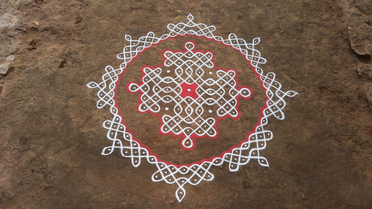 New year special kambi kolam | 11 x 1 dots new Margazhi madha sikku kolam | SathyaSelva Arts