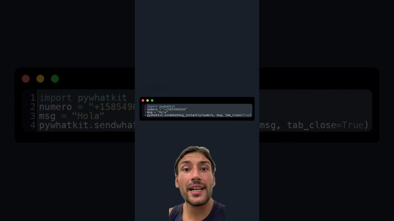 Automatiza mensajes de WhatsApp con Python | F&aacute;cil