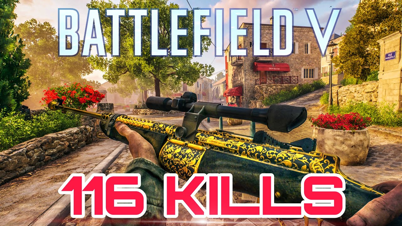 Battlefield V 116 Kills M1941 Johnson Rifle Provence Conquest
