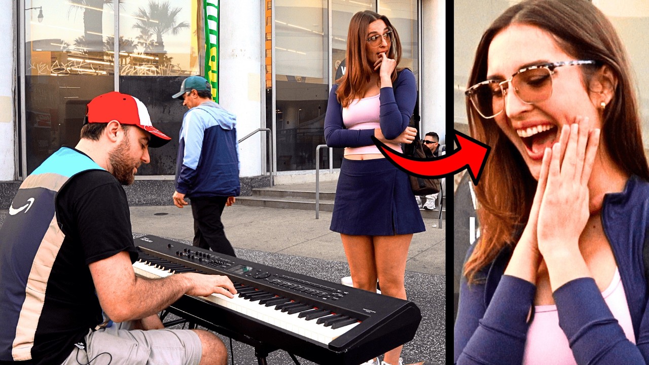 Amazon Driver STUNS Girls With Genius Level Piano Skills!!