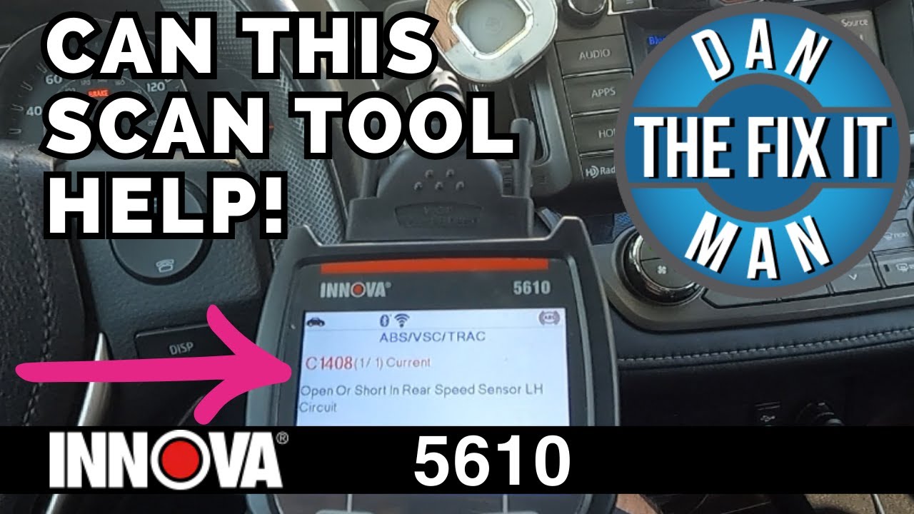 INNOVA 5610 Car Scan Tool - Toyota RAV4 ABS VSC TRAC AWD Wheel Speed Sensor Replacement - EASY DIY!