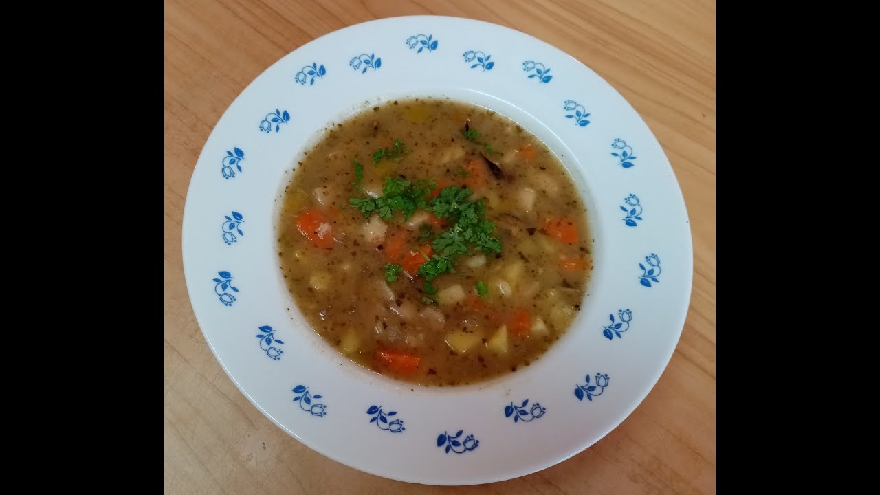 Bramboračka s houbami