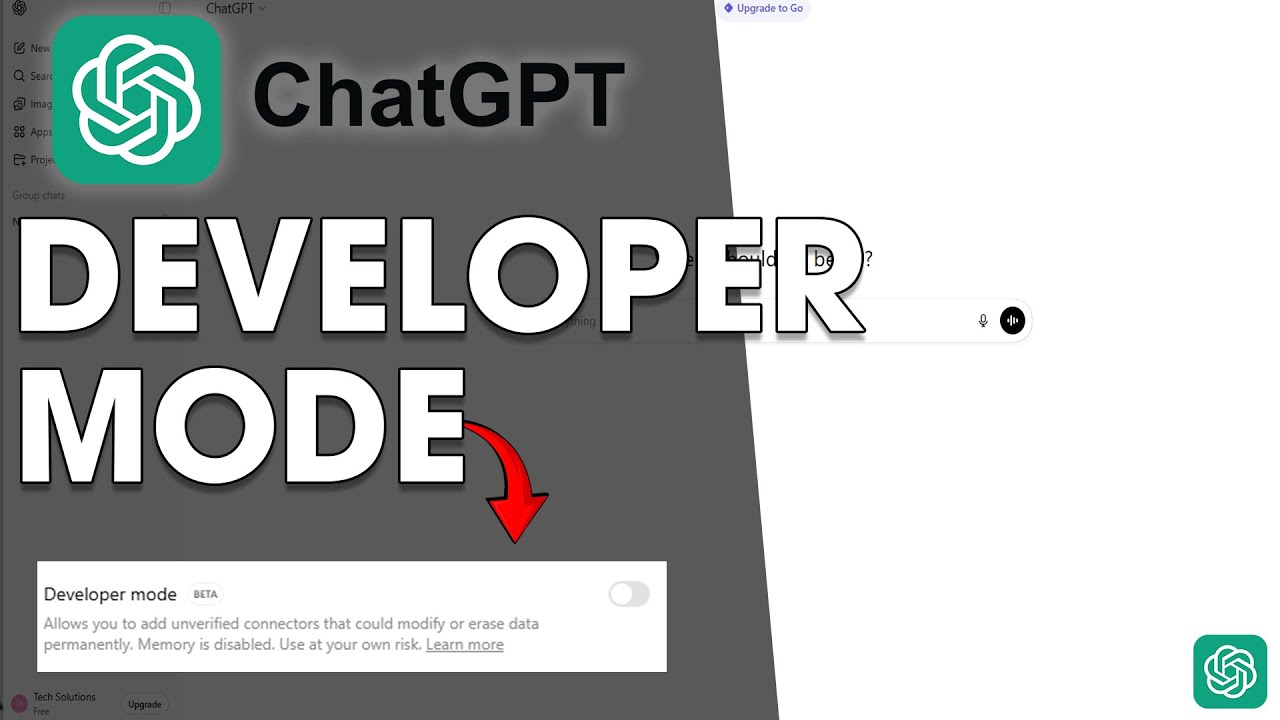 ChatGPT &mdash; Как включить режим разработчика (2026) &mdash; просто.