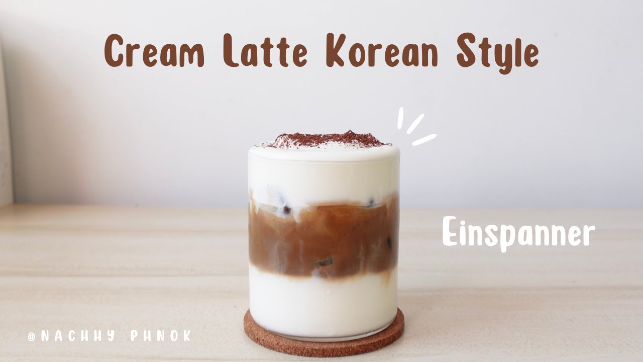 How to make Cream Latte Korean style / Einspanner by using instant coffee l EP.25