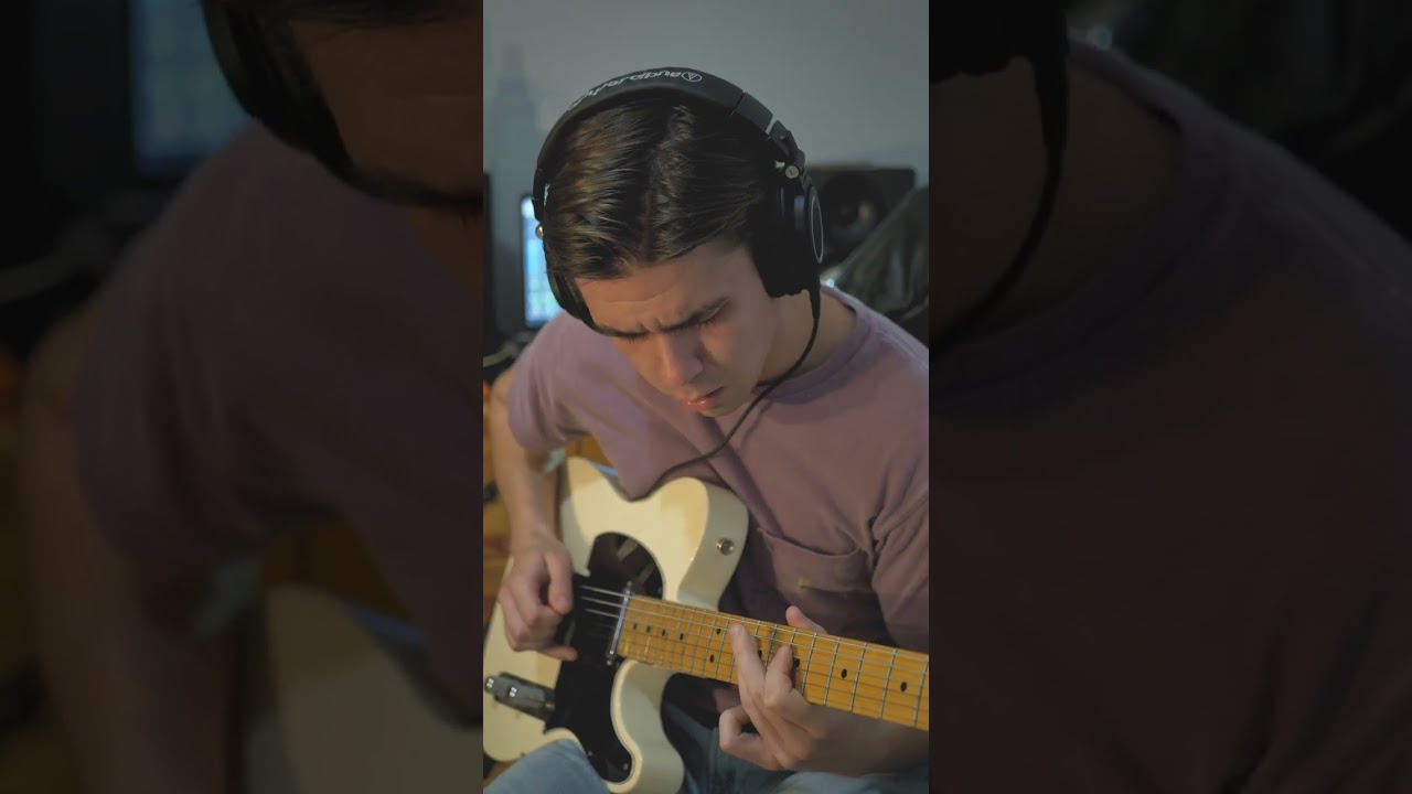 guitar solo with sweep picking.