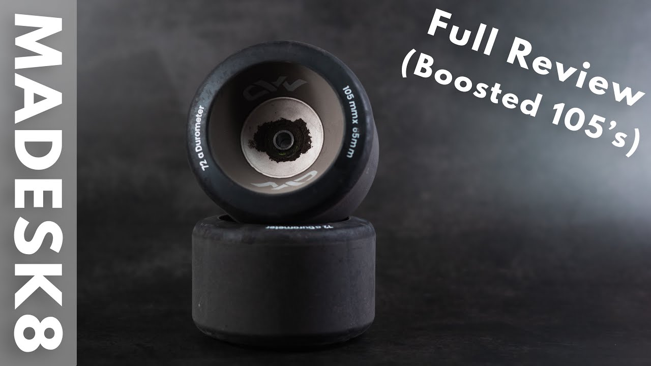 MADESK8 / Boosted 105's: Best Urethane Wheel? (100 Mile Gear Review)