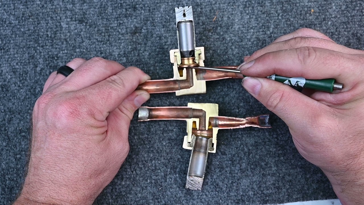 Электромагнитный клапан HVAC 086 A, часть 1, внутренняя работа