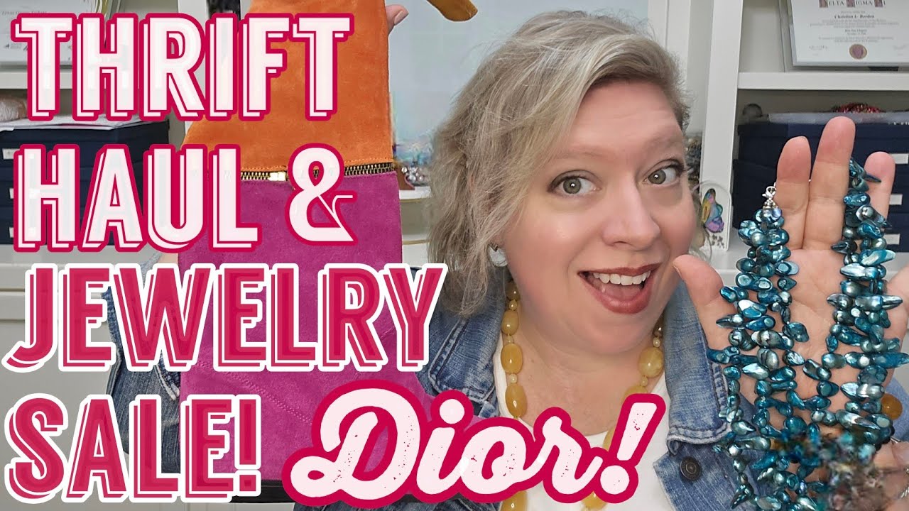 DIOR 😍 925 SILVER & CORAL in this THRIFT HAUL and Jewelry Sale! 