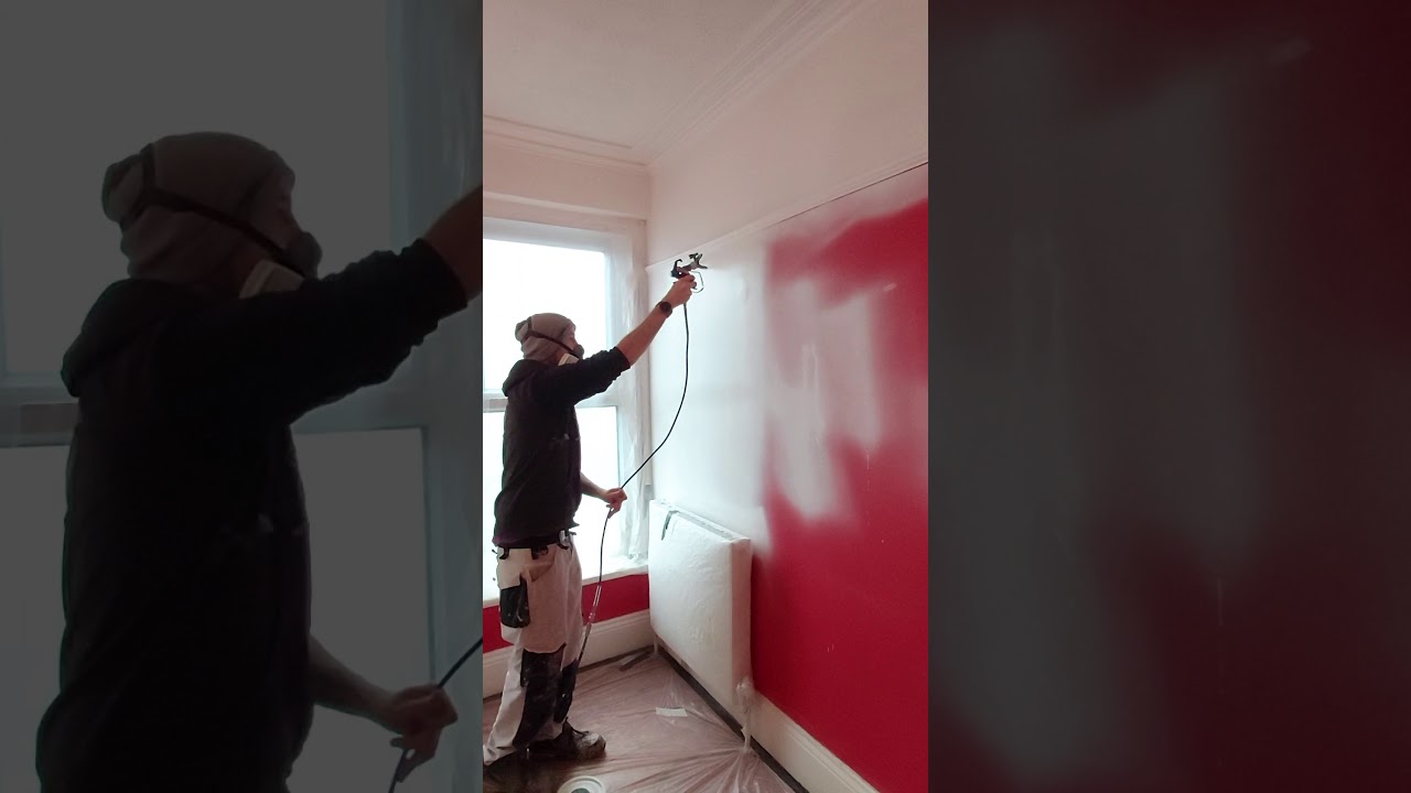 Satisfying colour change with airless sprayer. Gx21