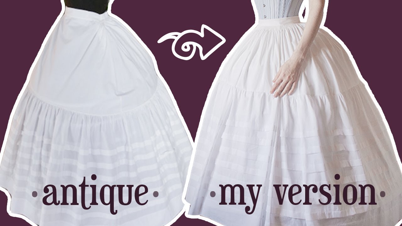 Recreating a Victorian petticoat (pattern available!)