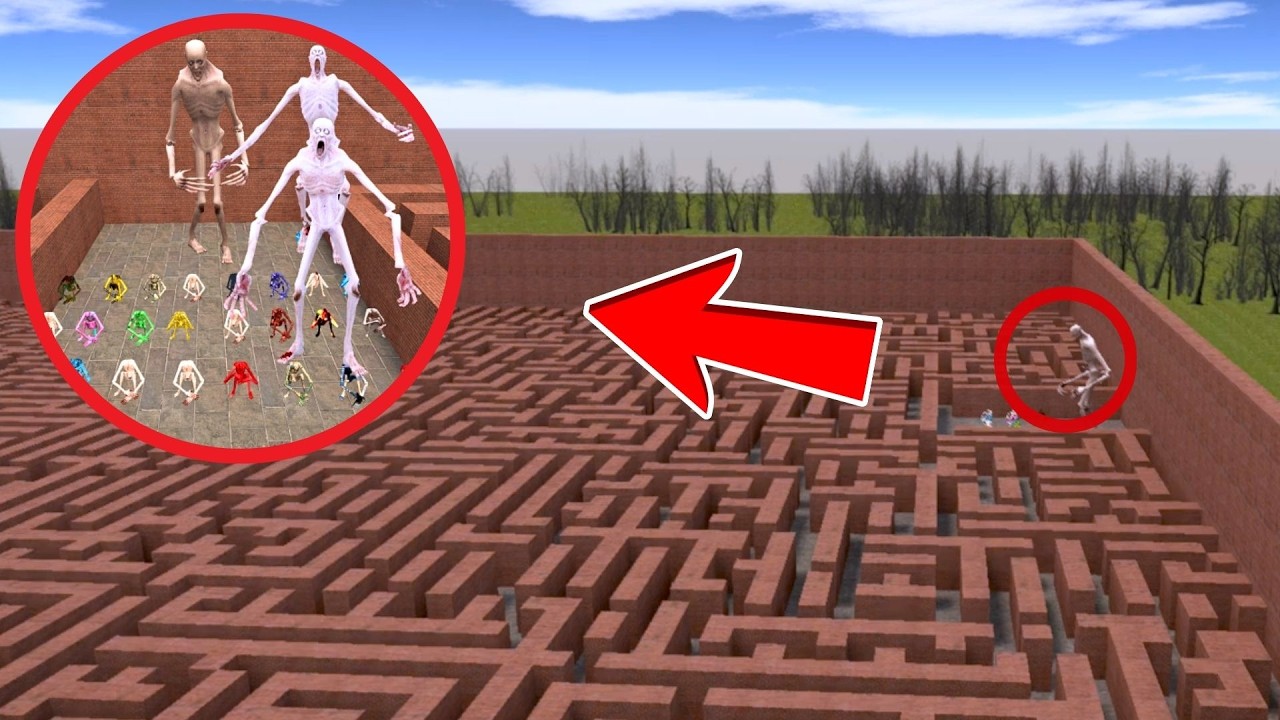 Giant SCP-096 vs Every Color Variant… Who Survives? 😱