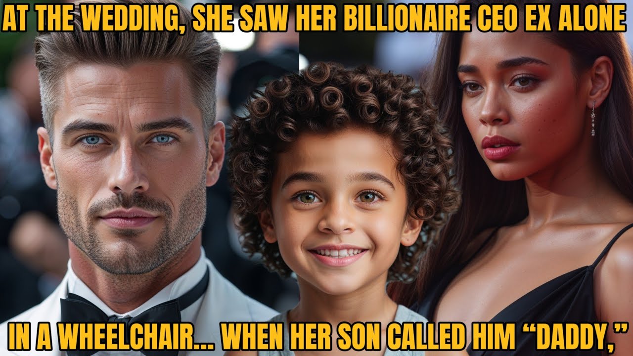 “She spotted her billionaire CEO ex in a wheelchair, sitting alone at the wedding. Her son walked...