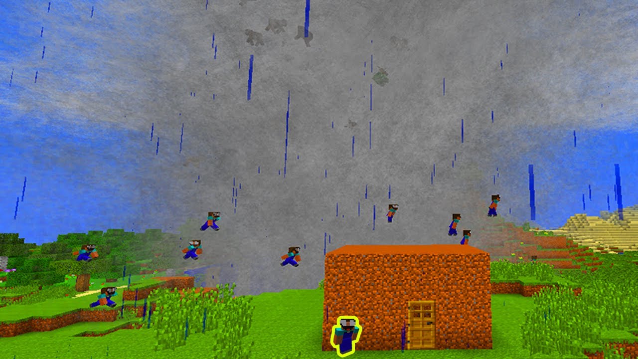 NOOBS VS. TORNADO! NOOB IRÁ SOBREVIVER?! (MINECRAFT)