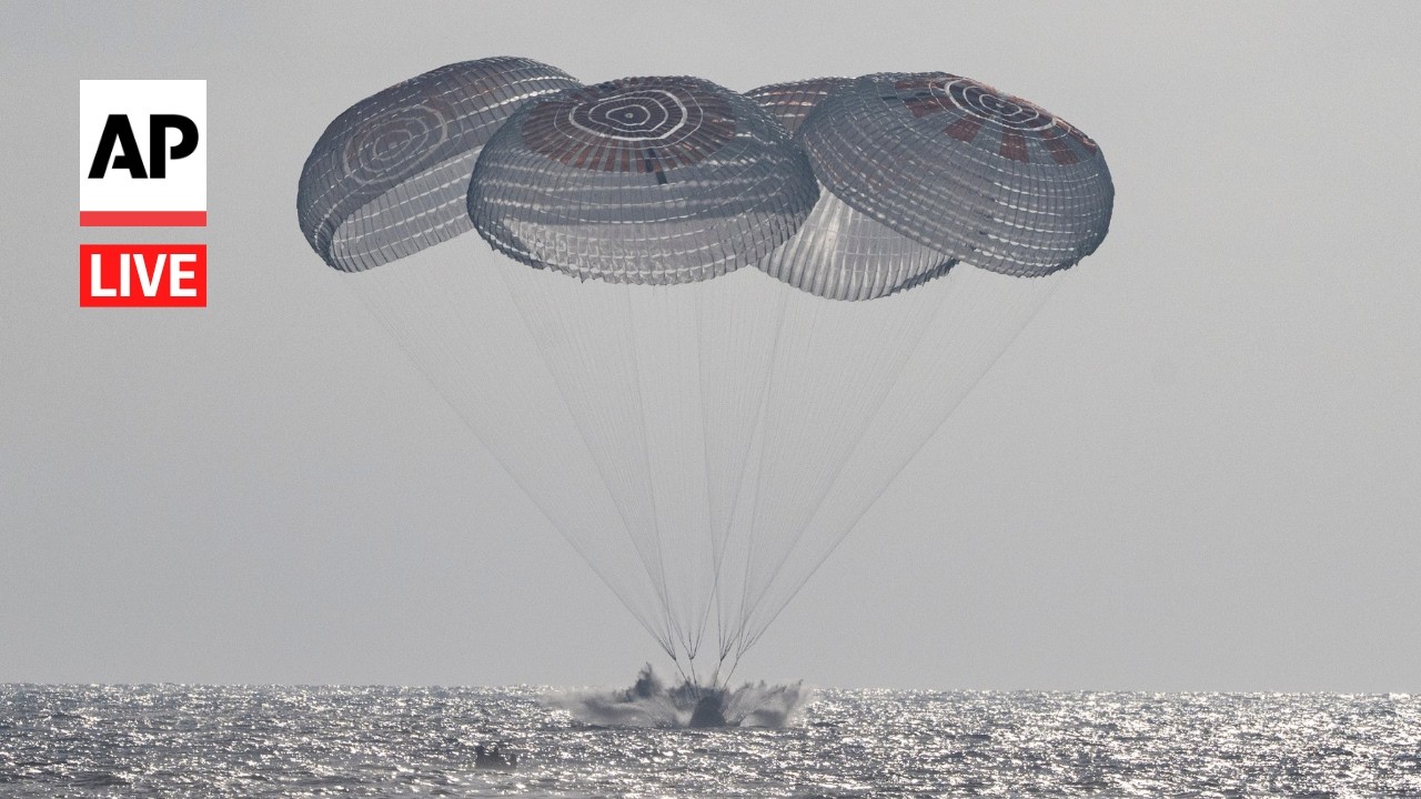 LIVE: NASA&rsquo;s SpaceX Crew-12 reentry and splashdown on return to Earth